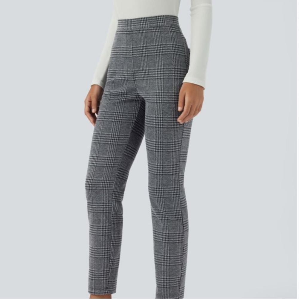 Plaid dress pants